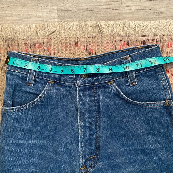 INSANE VTG 1970s Orange Tab Bellbottom Levi’s Jeans ⭐️ - Picture 9 of 10